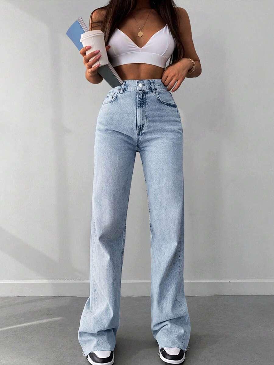 NIEBIESKIE SPODNIE JEANS 