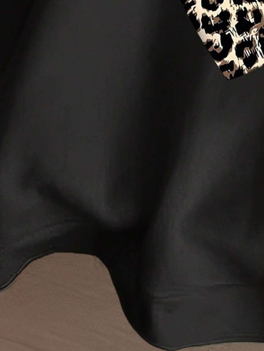 czarna bluza print