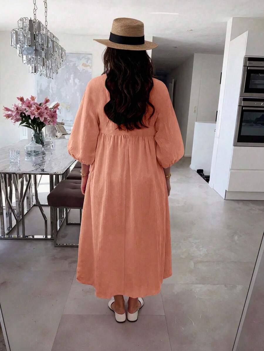 MAXI SUKIENKA V-NECK