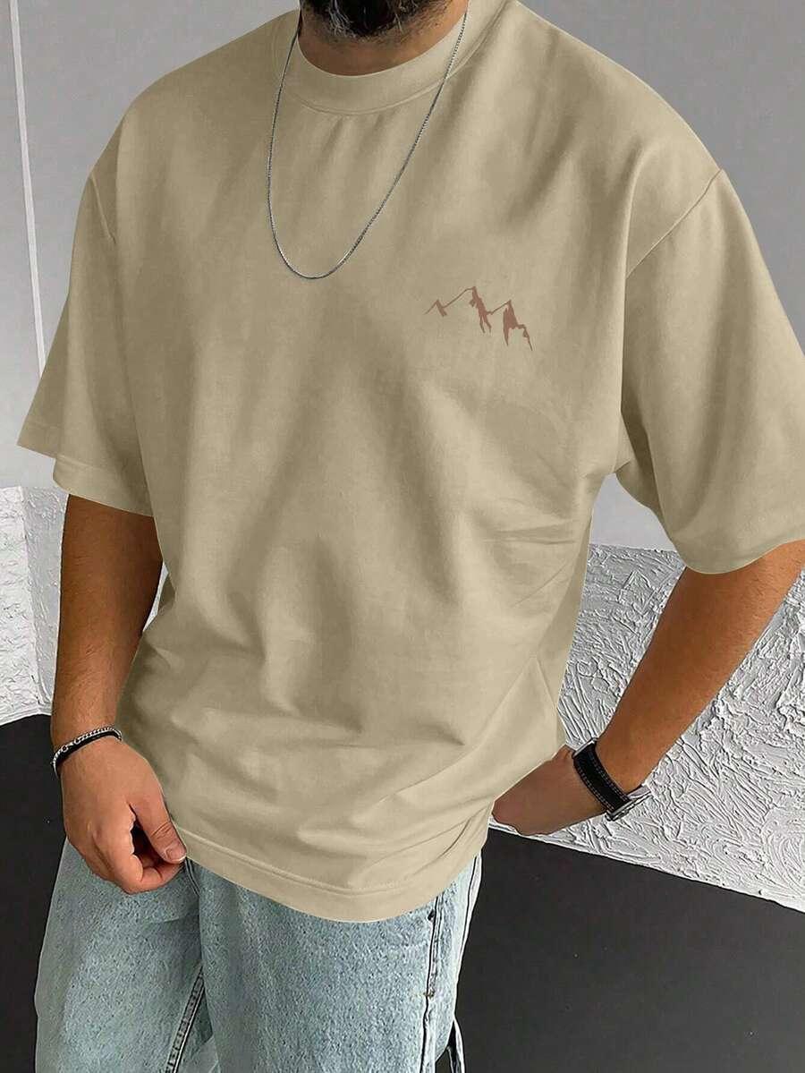 beżowy t-shirt basic