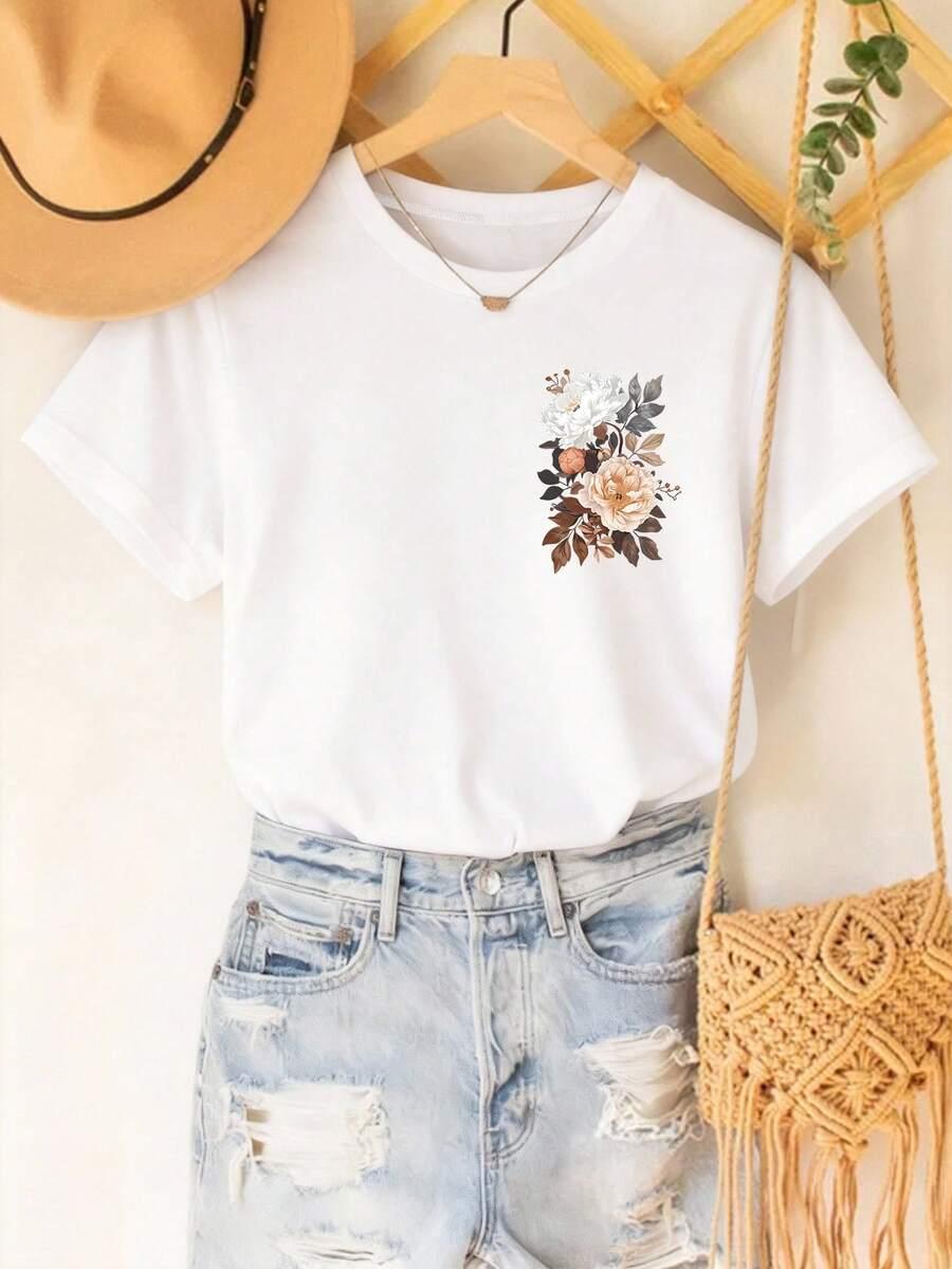 T-SHIRT DAMSKI Z NADRUKIEM