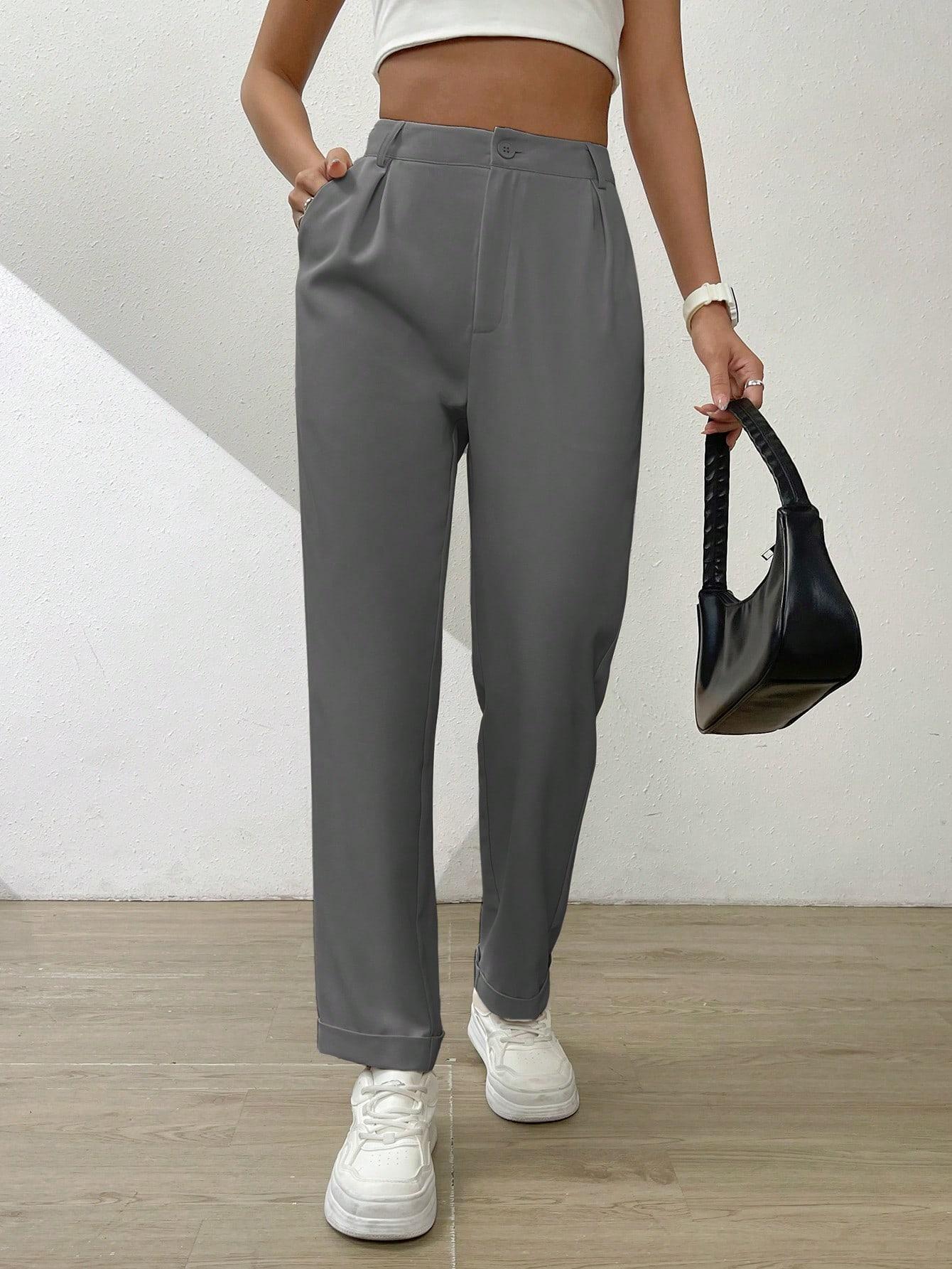 szare spodnie casual