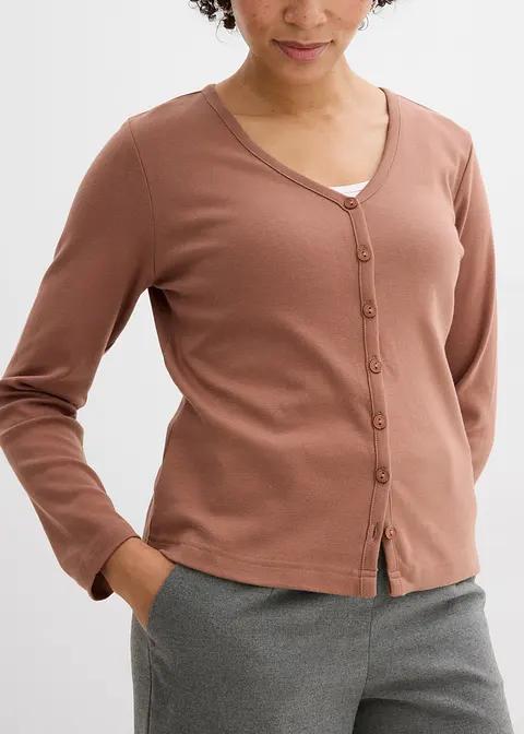 BLUZA DAMSKA PLUS SIZE BAWEŁNIANA ROZPINANA