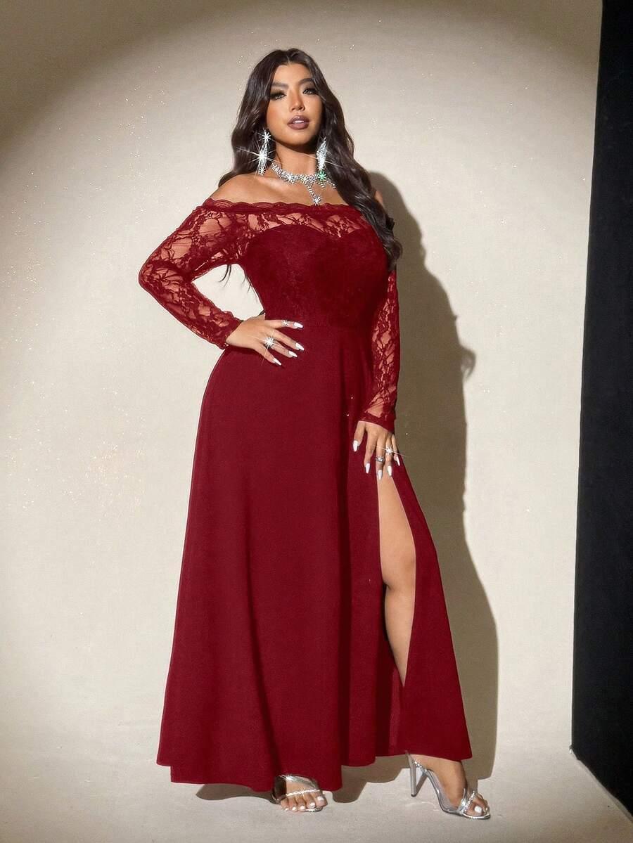 CZERWONA MAXI SUKIENKA