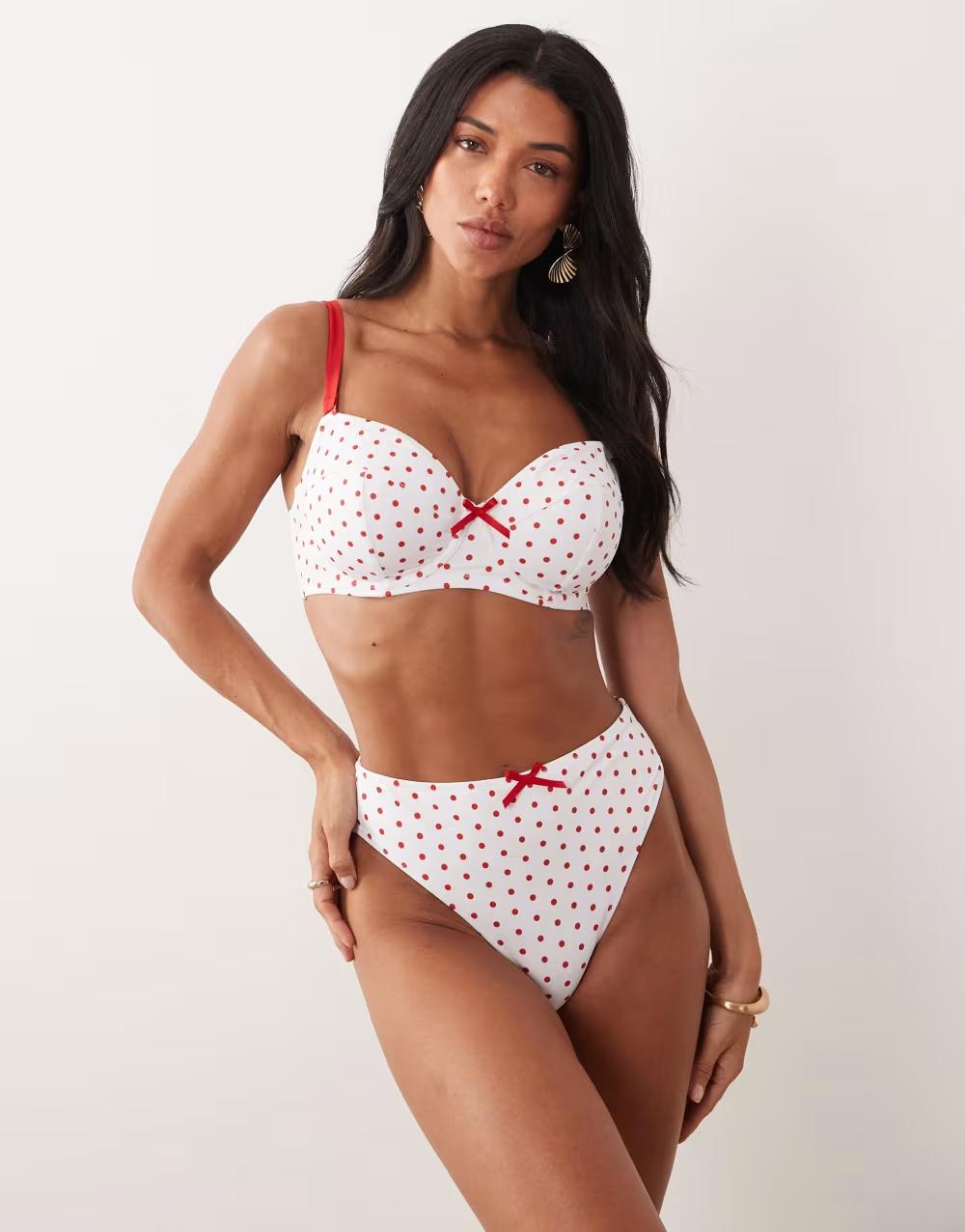 dół od bikini groszki