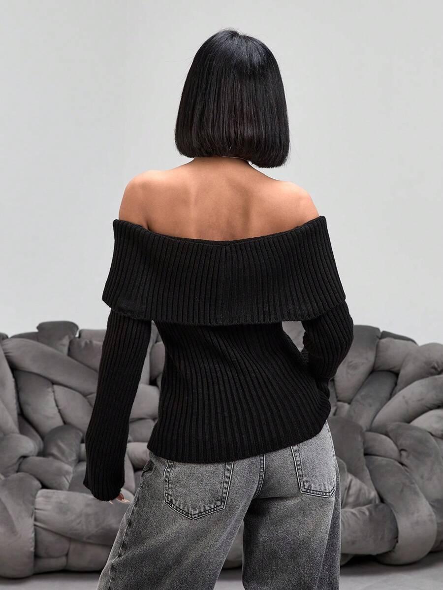 SWETER ROZPINANY CZARNY