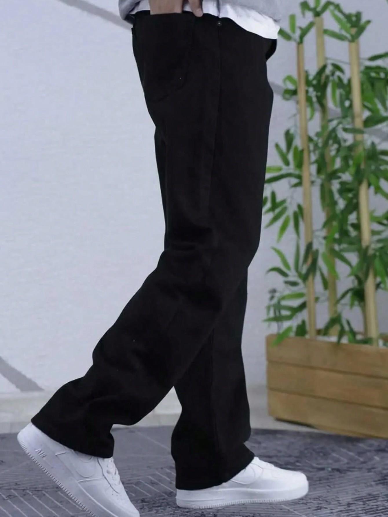 CZARNE SPODNIE JEANS