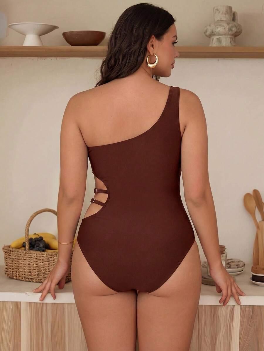brązowy JEDNOCZĘŚCIOWY STRÓJ KĄPIELOWY monokini