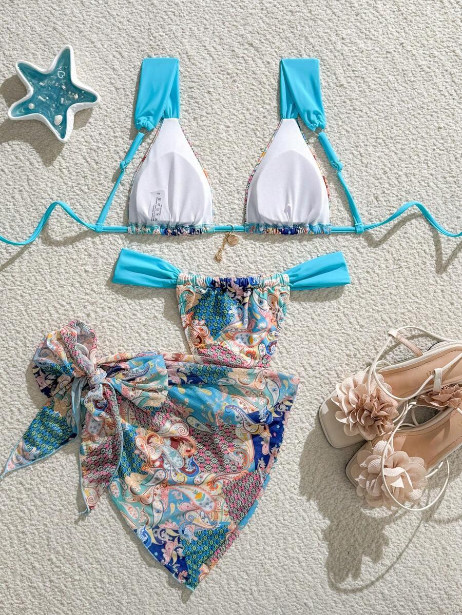 GÓRA OD STROJU KĄPIELOWEGO komplet sarong