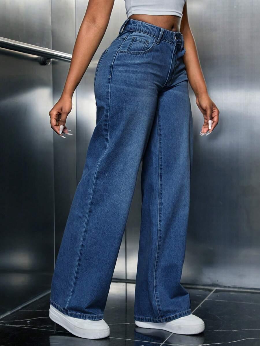 NIEBIESKIE SPODNIE JEANS