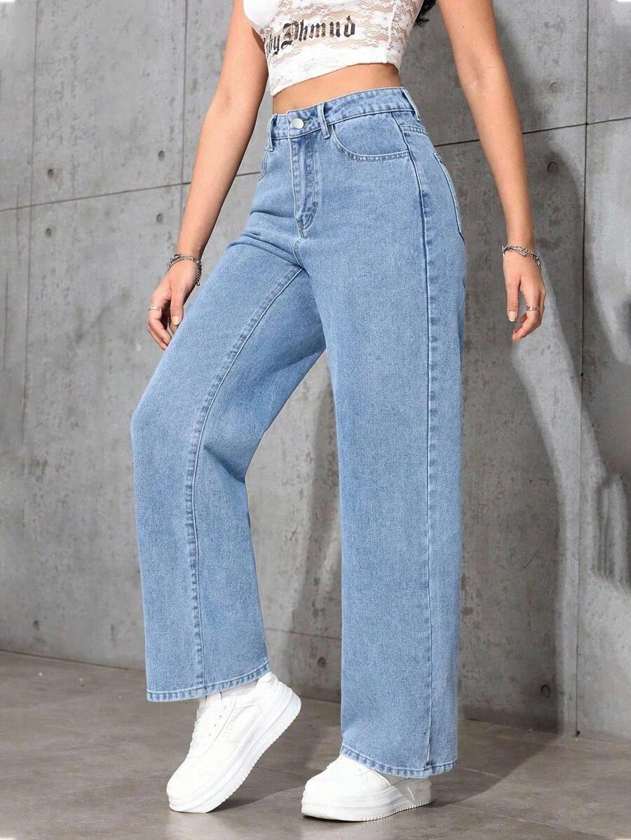 NIEBIESKIE SPODNIE JEANS