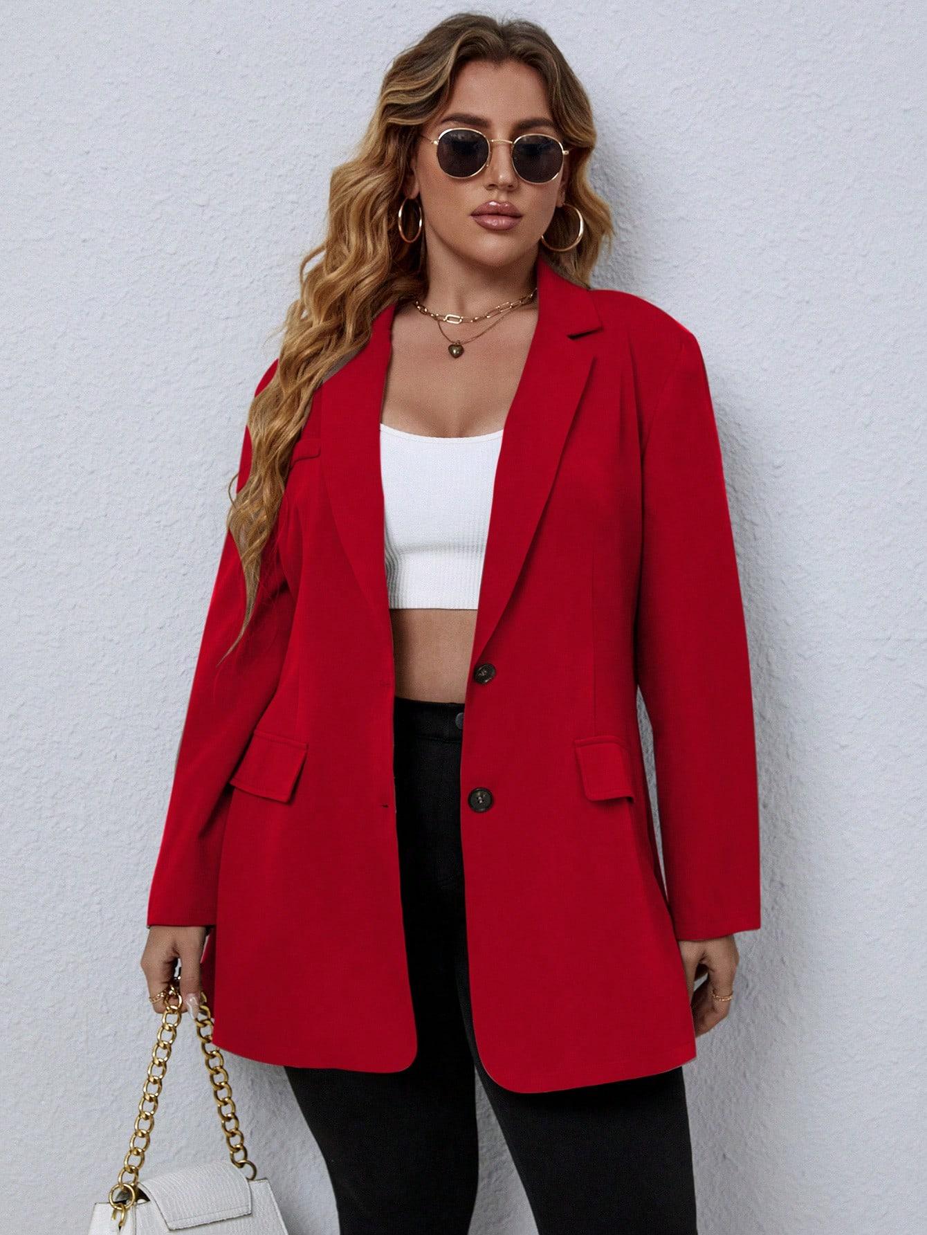 czerwona marynarka casual