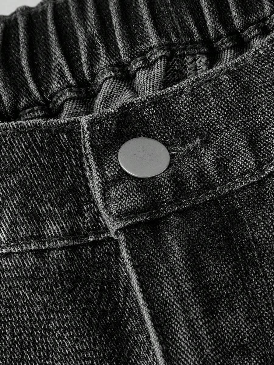 CZARNE SPODNIE JEANS
