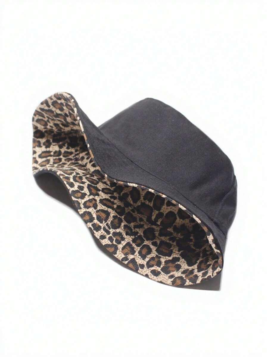 dwustronny kapelusz animal print