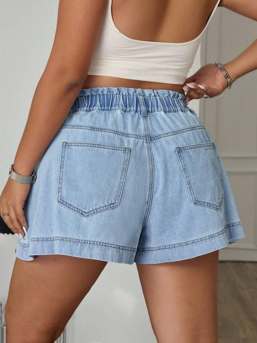 NIEBIESKIE SPODENKI JEANS