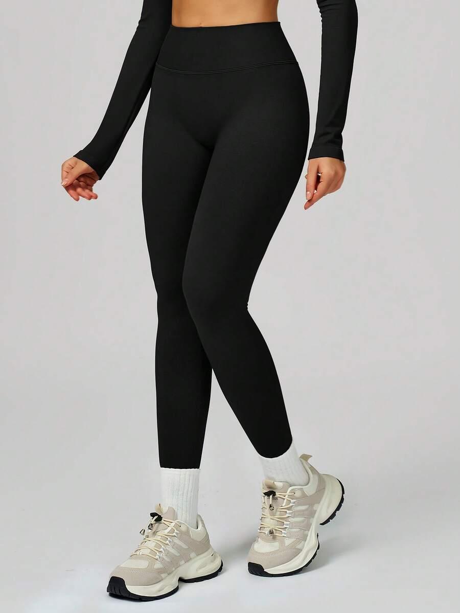 CZARNE LEGGINSY WYSOKI STAN