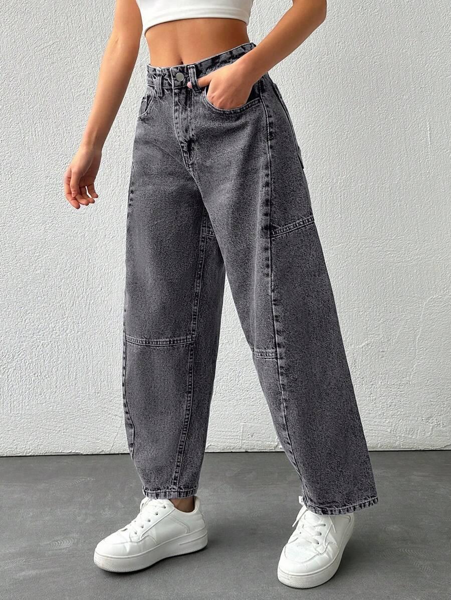 szare spodnie jeans