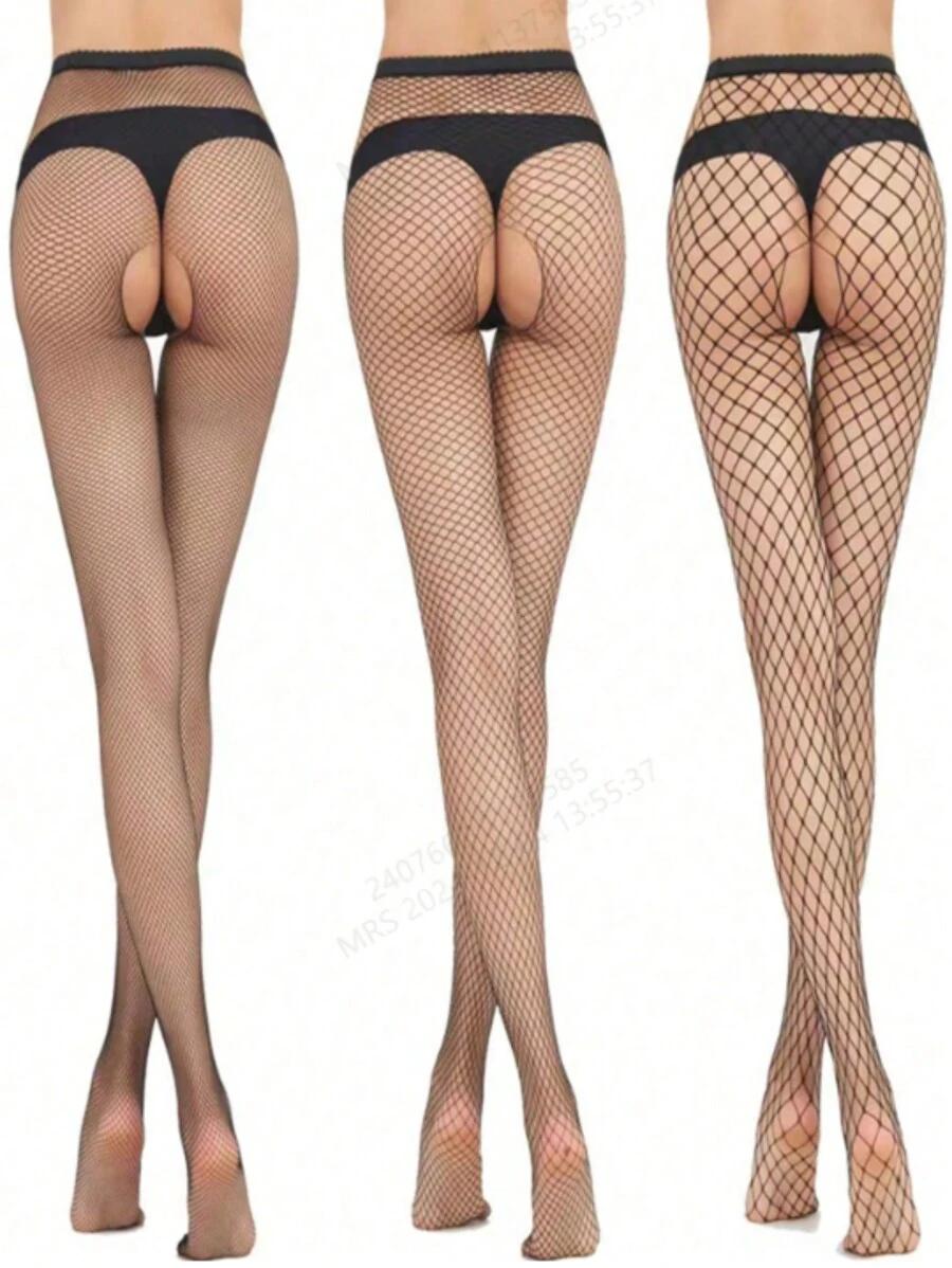 czarne kabaretki 3-pack