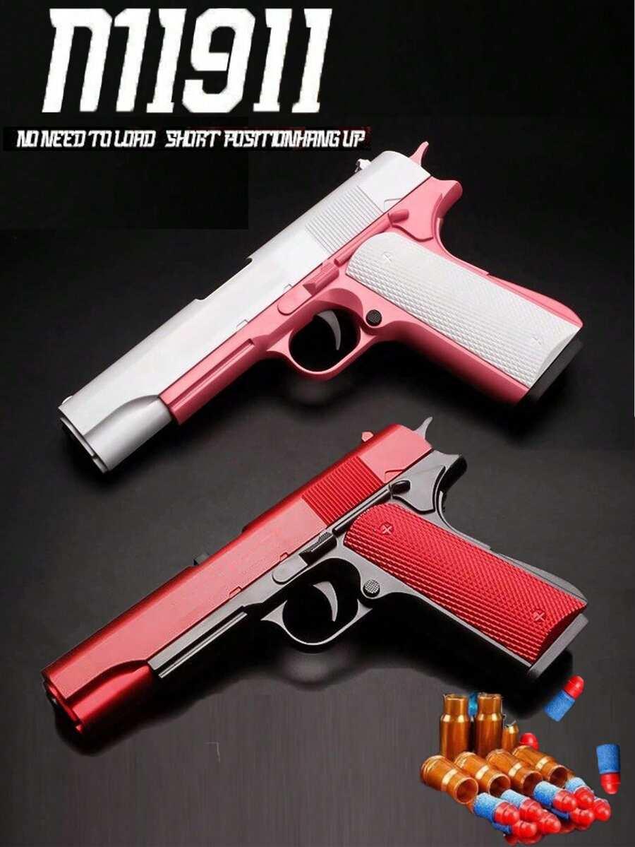czerwony pistolet na kulki 