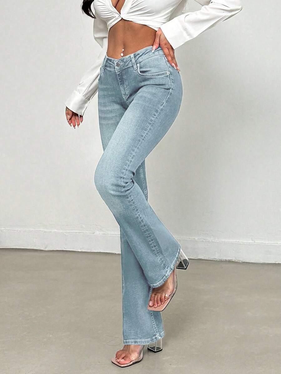 NIEBIESKIE JEANSY KIESZENIE 