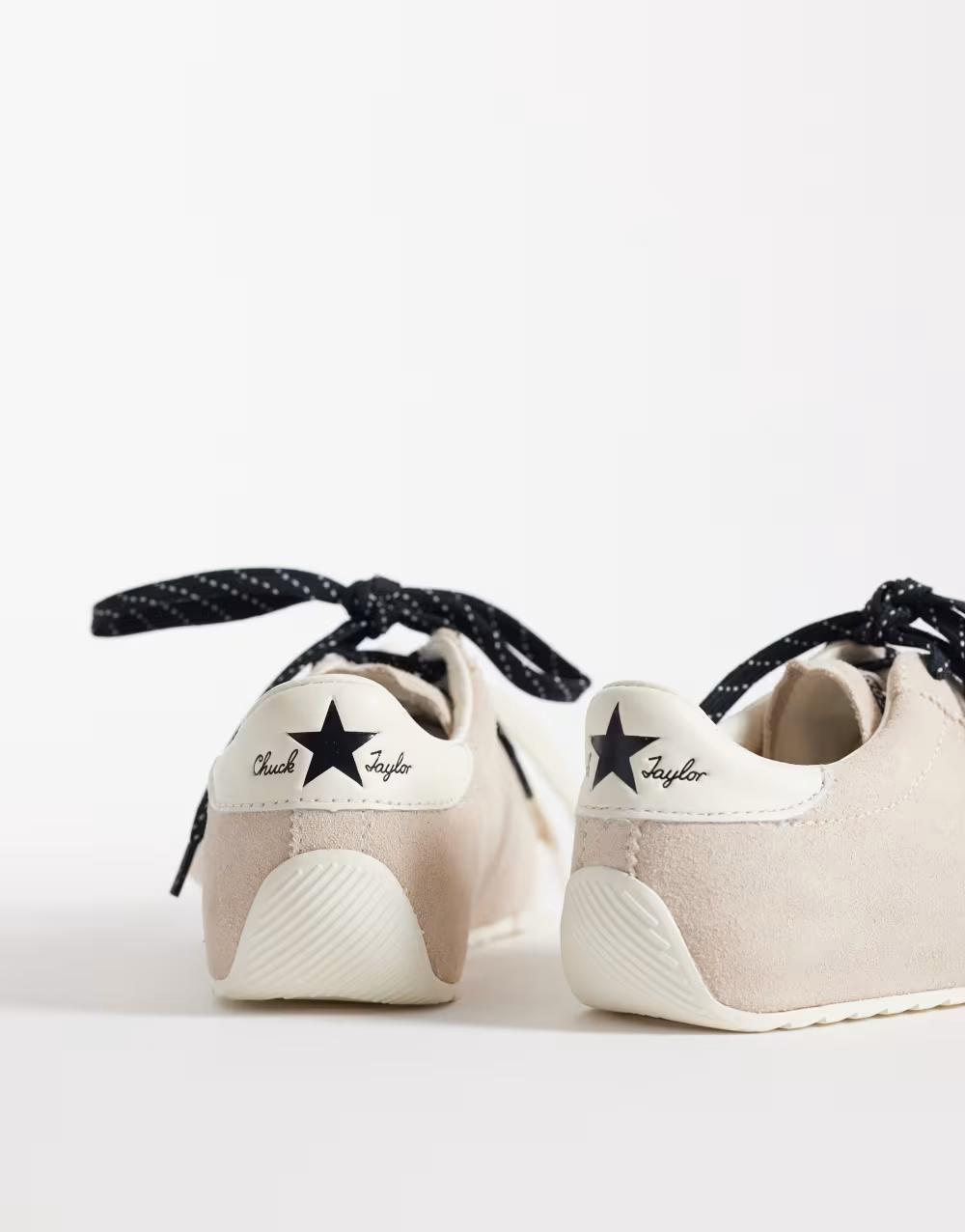 beżowe trampki Chuck Taylor Lo skóra naturalna