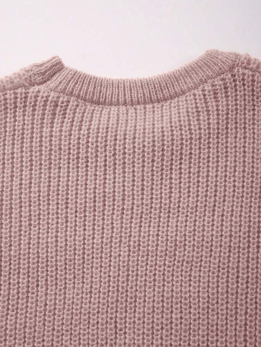 różowy sweter długi rękaw