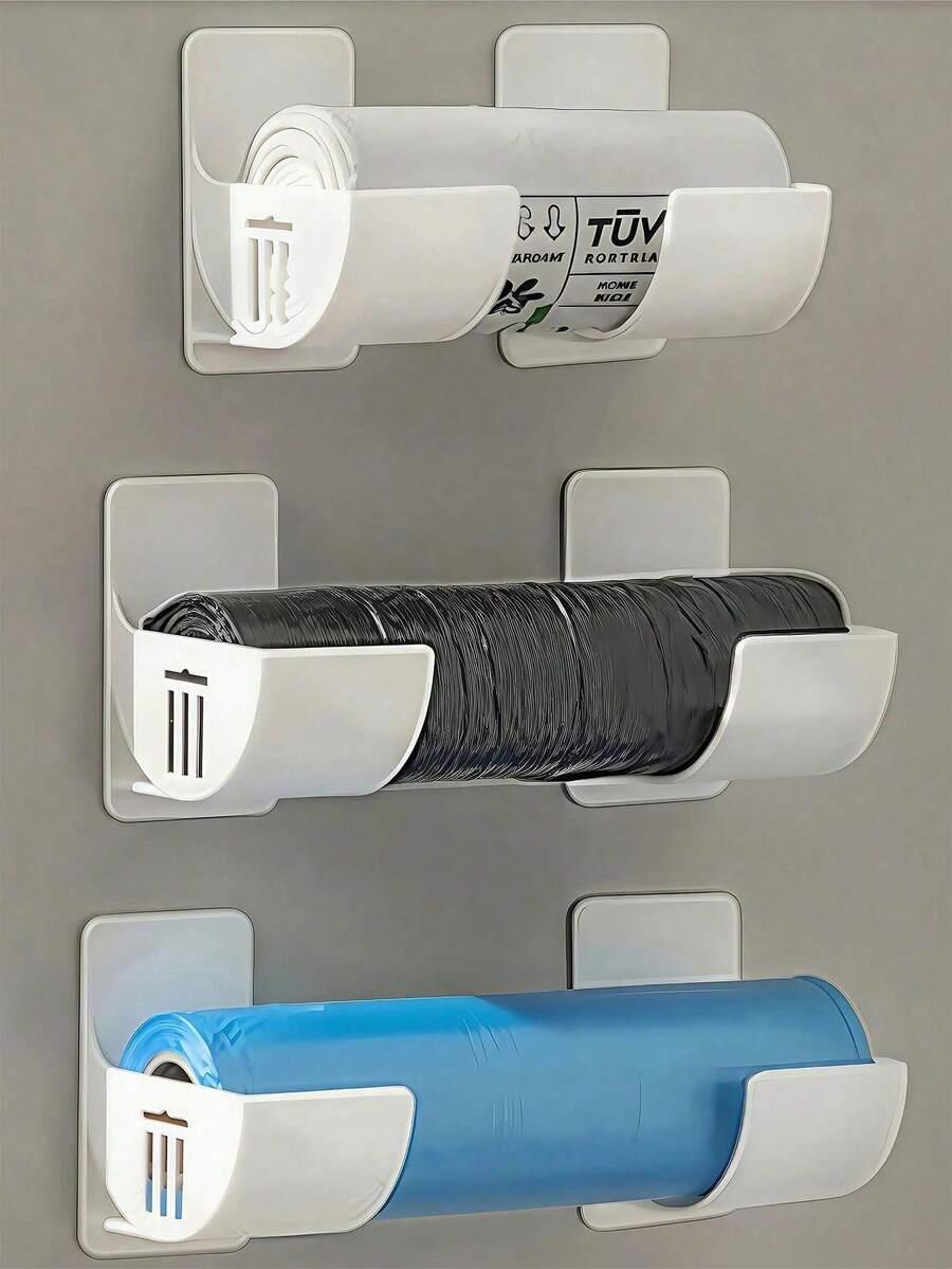 biały uchwyt na worki 2-pack