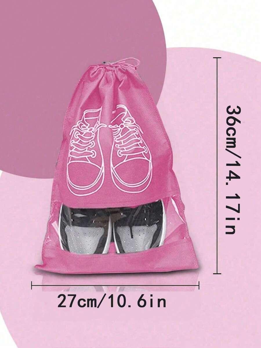różowy worek na buty 5-pack