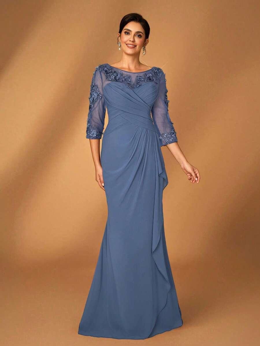 NIEBIESKA SUKIENKA MAXI