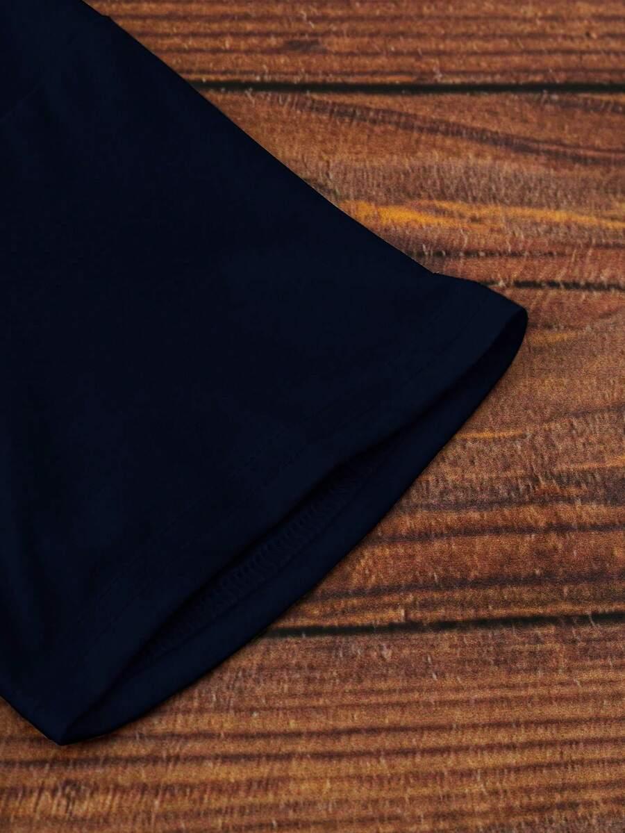 GRANATOWY T-SHIRT BASIC