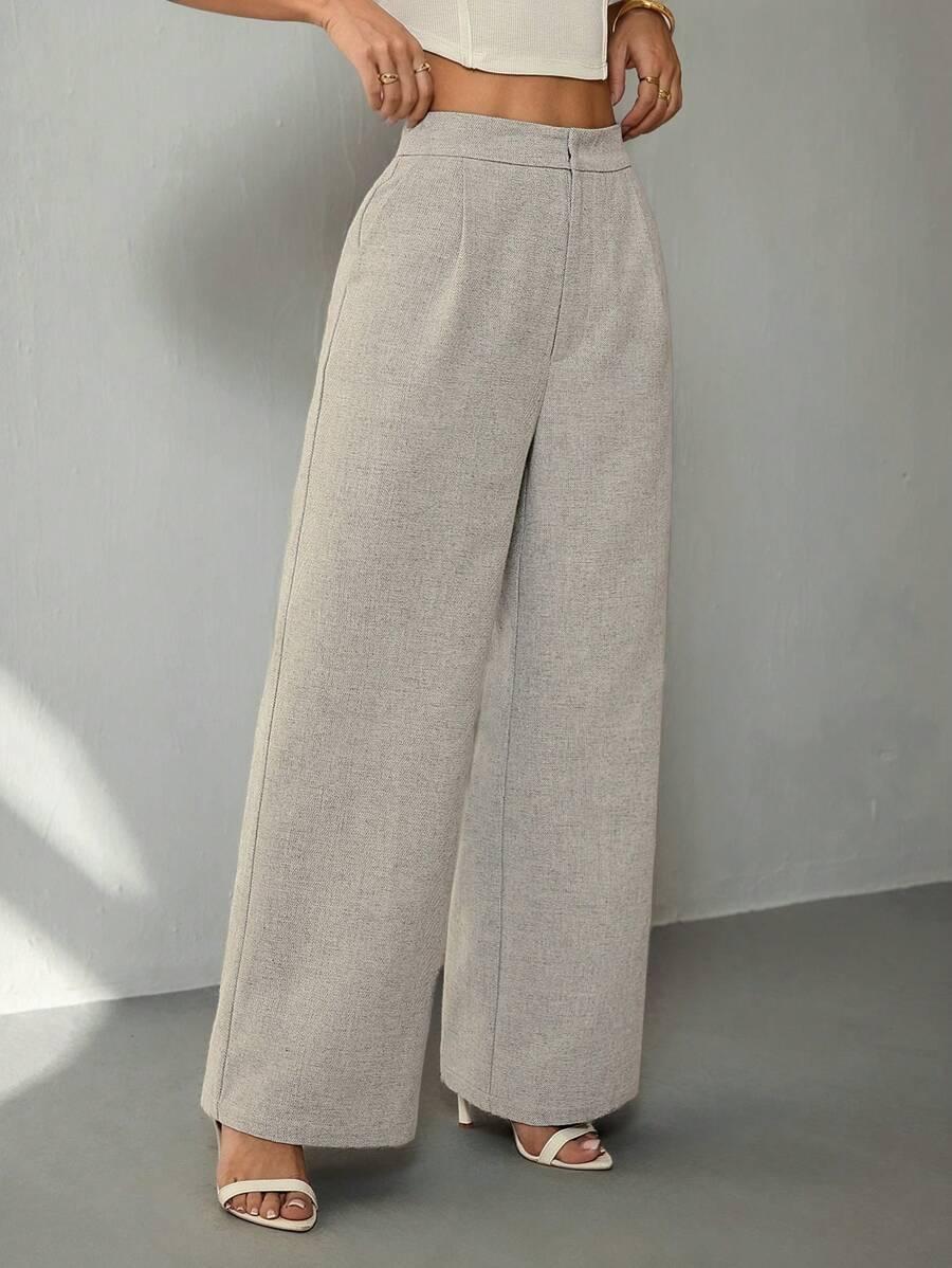 szare spodnie casual