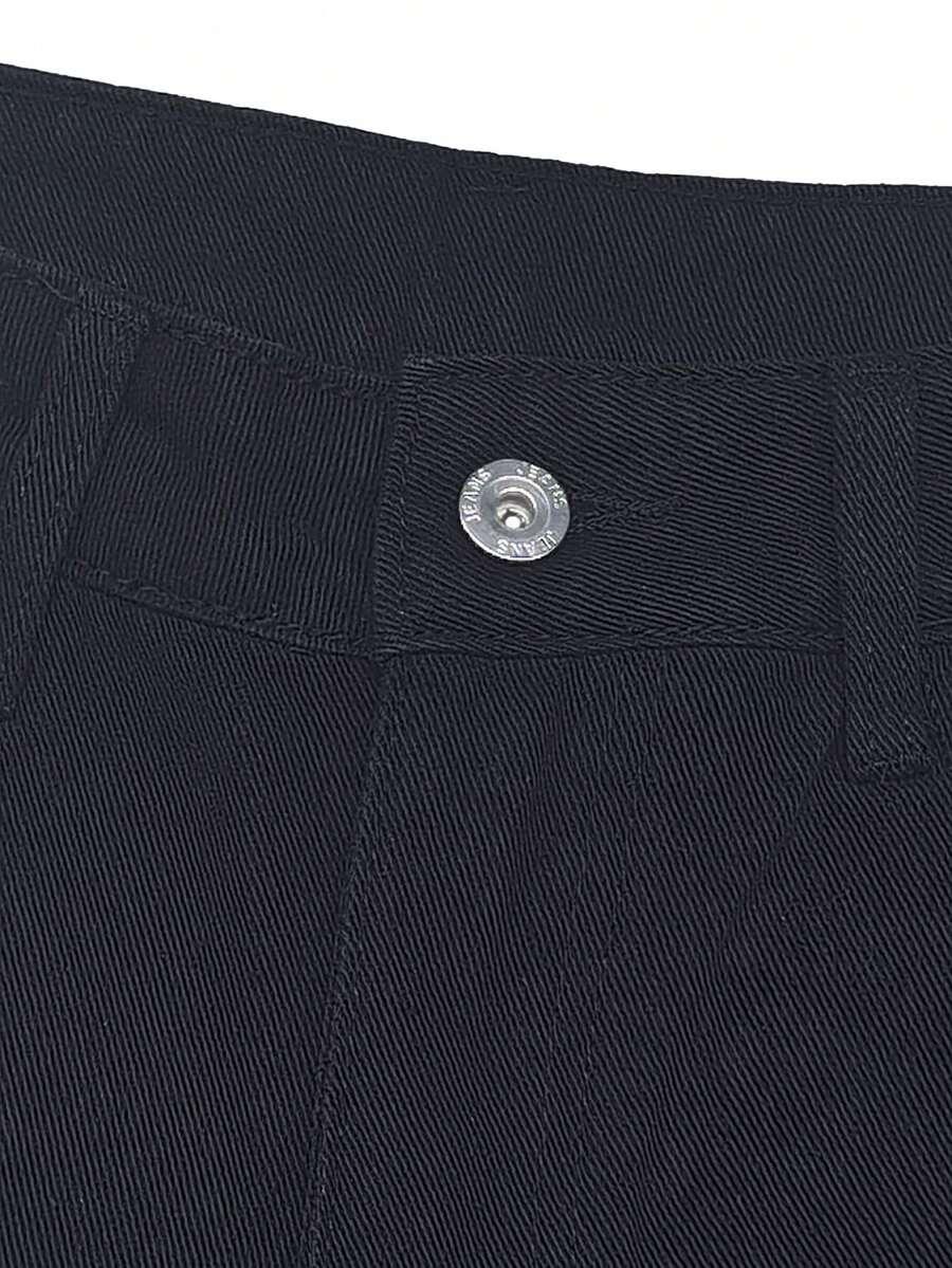 CZARNE SPODNIE JEANS