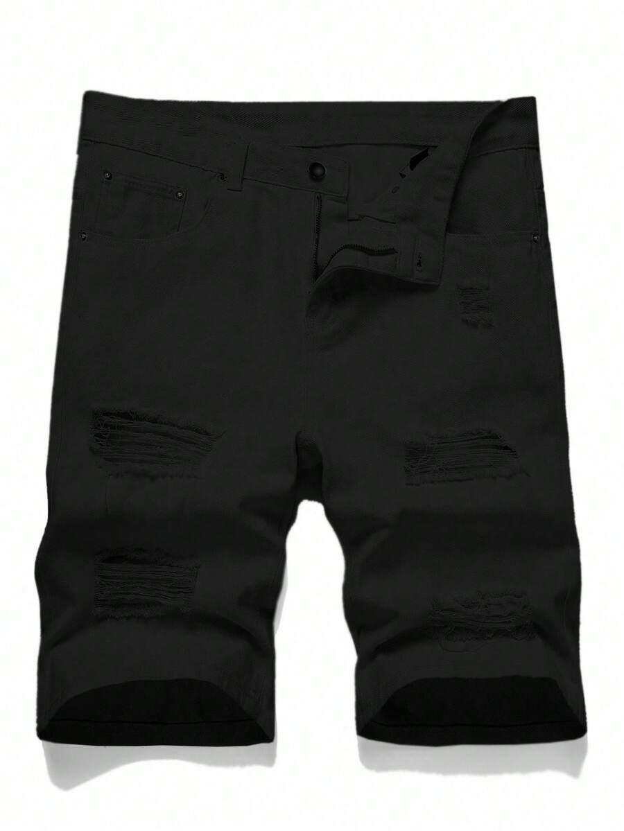 czarne spodenki jeans