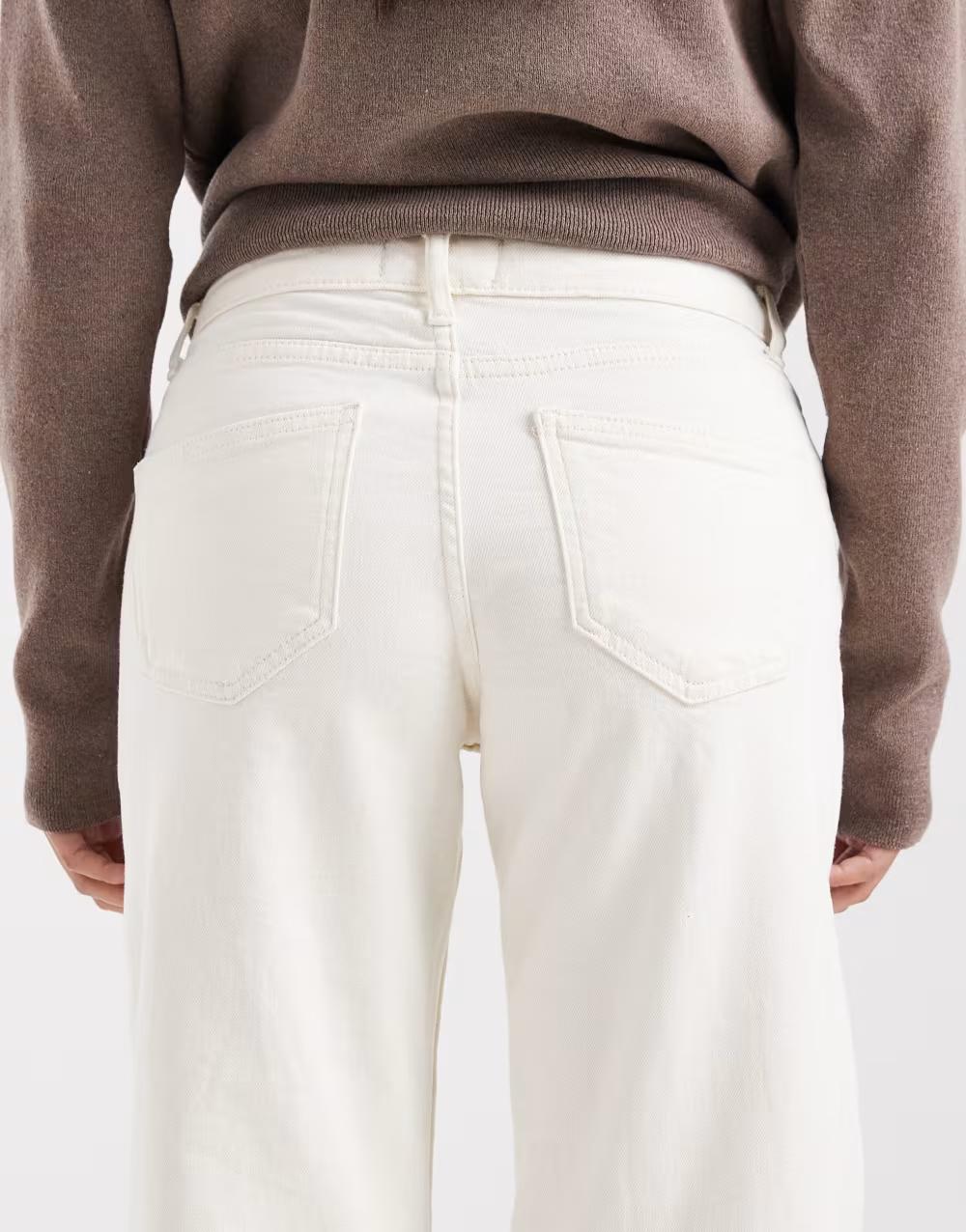 BEŻOWE SPODNIE JEANS