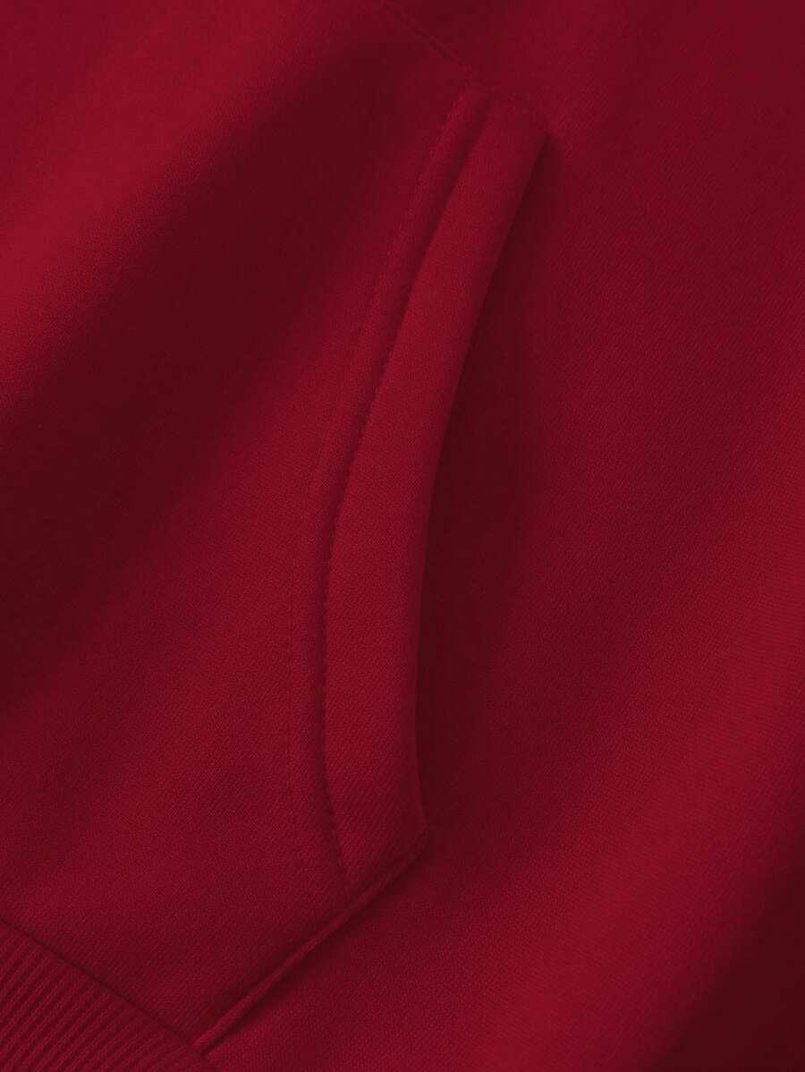 czerwona bluza kaptur