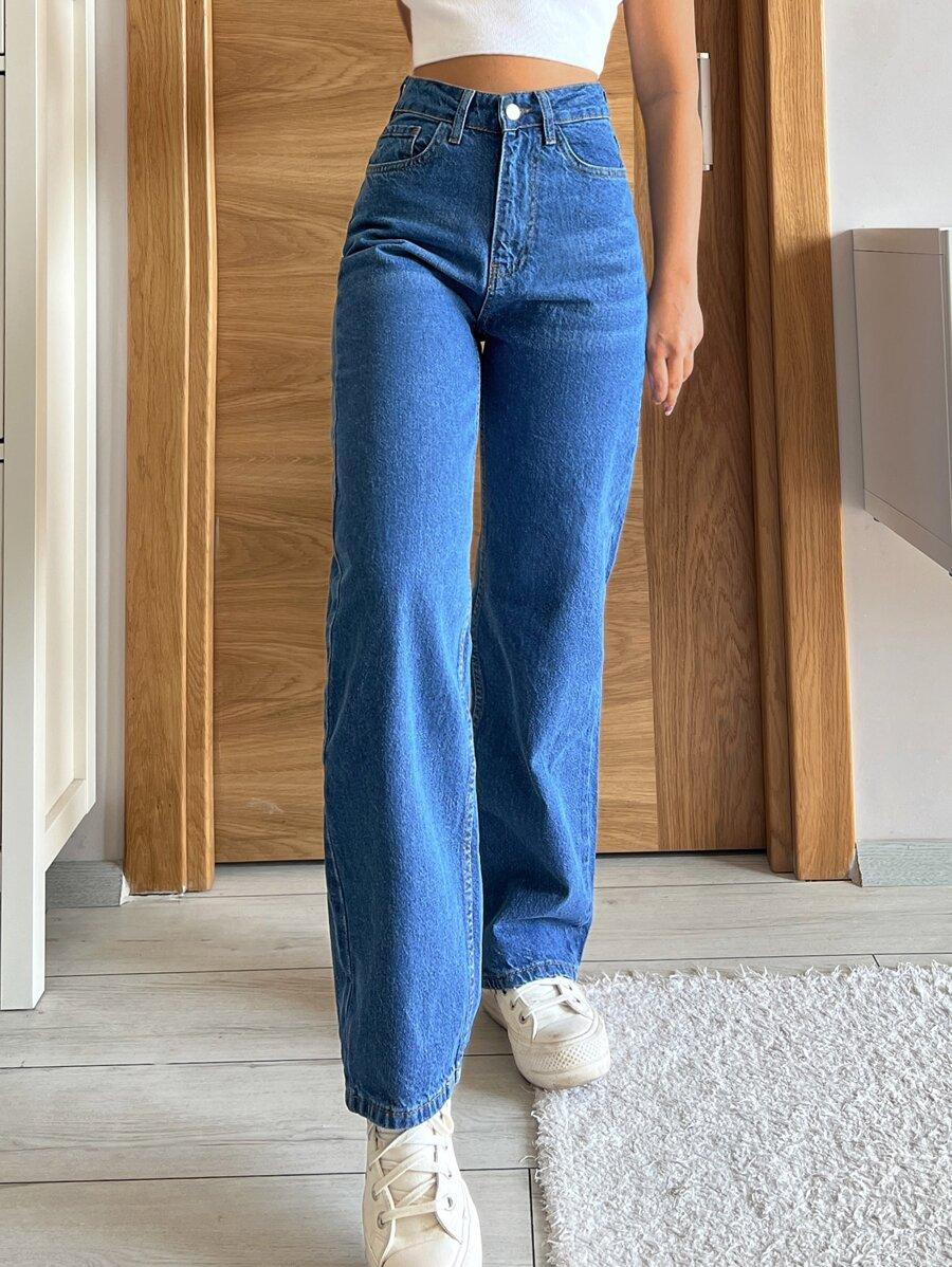 SPODNIE JEANS WYSOKI STAN