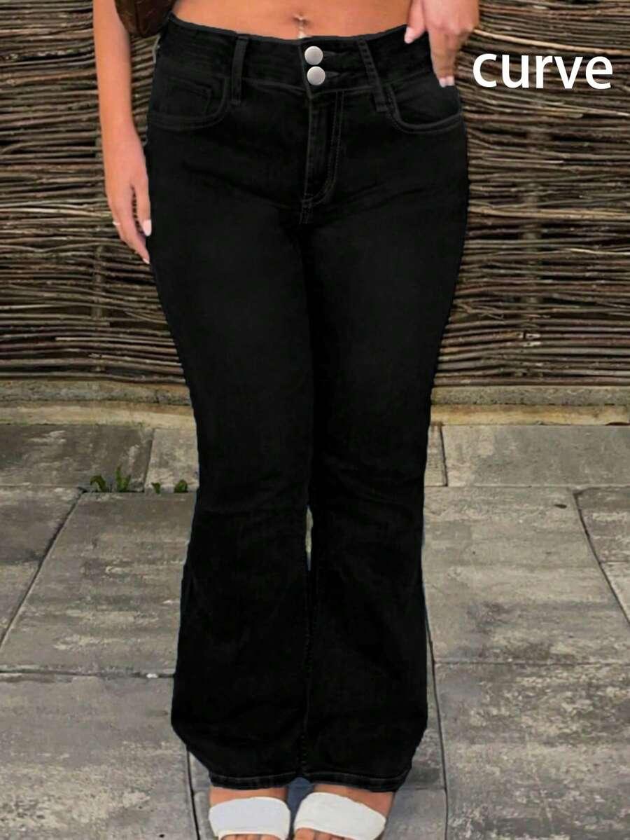 czarne spodnie jeans 