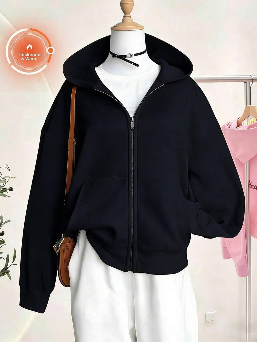 czarna rozpinana bluza 