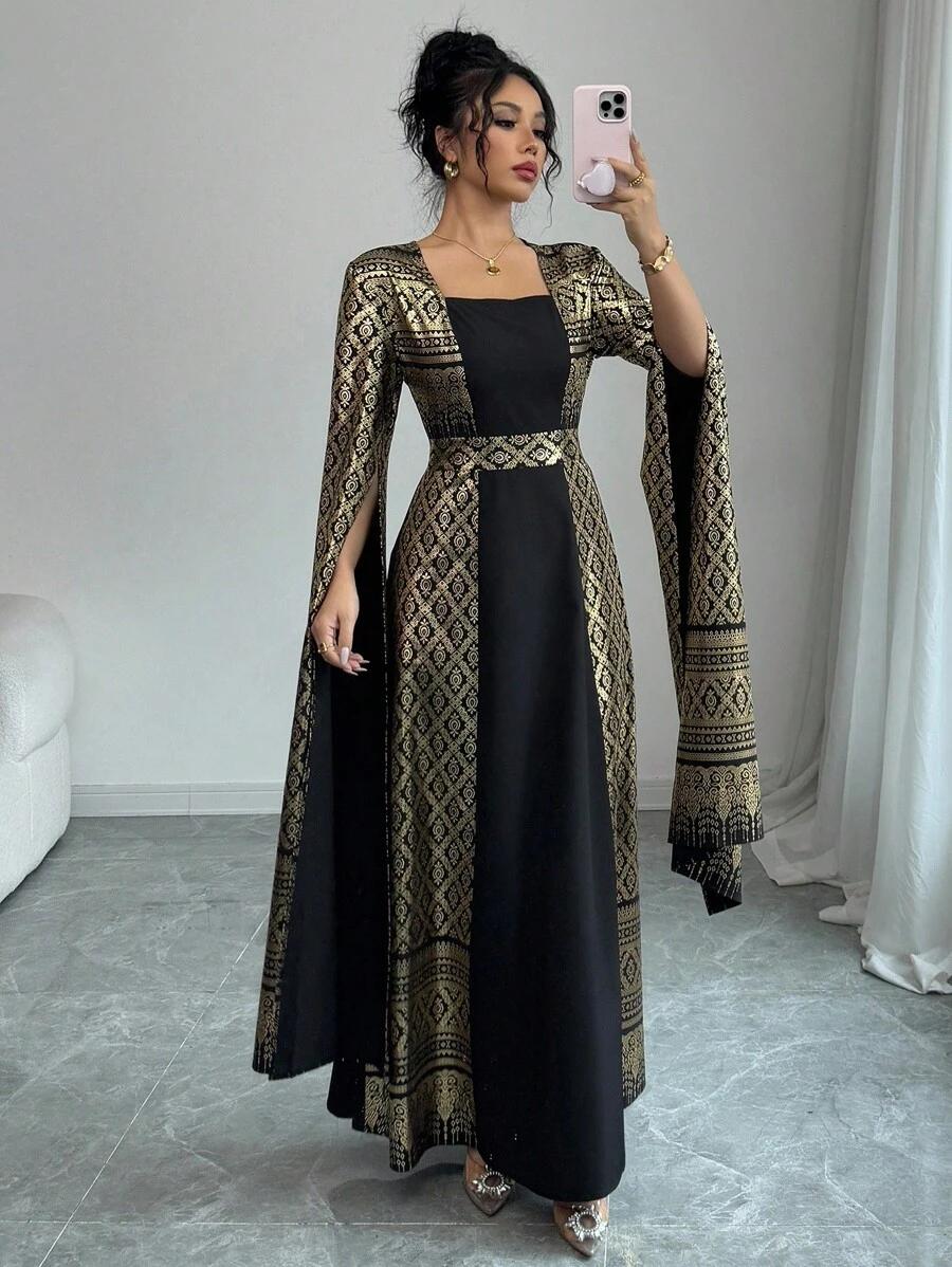 CZARNA MAXI SUKIENKA