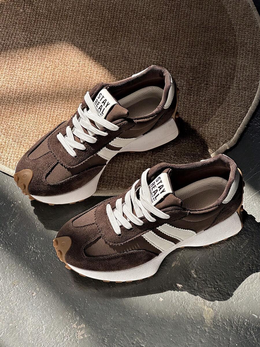 BRĄZOWE BUTY SPORTOWE 