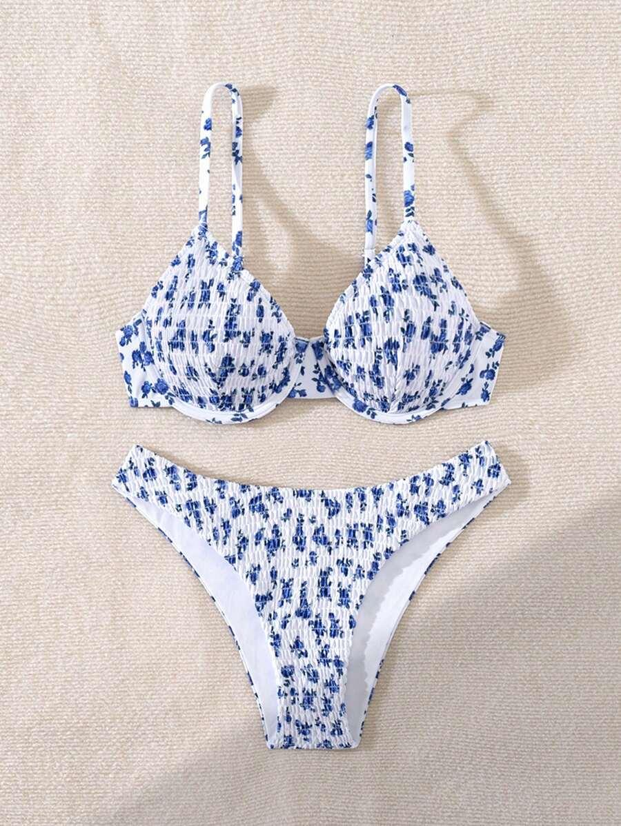 dół od bikini kwiaty