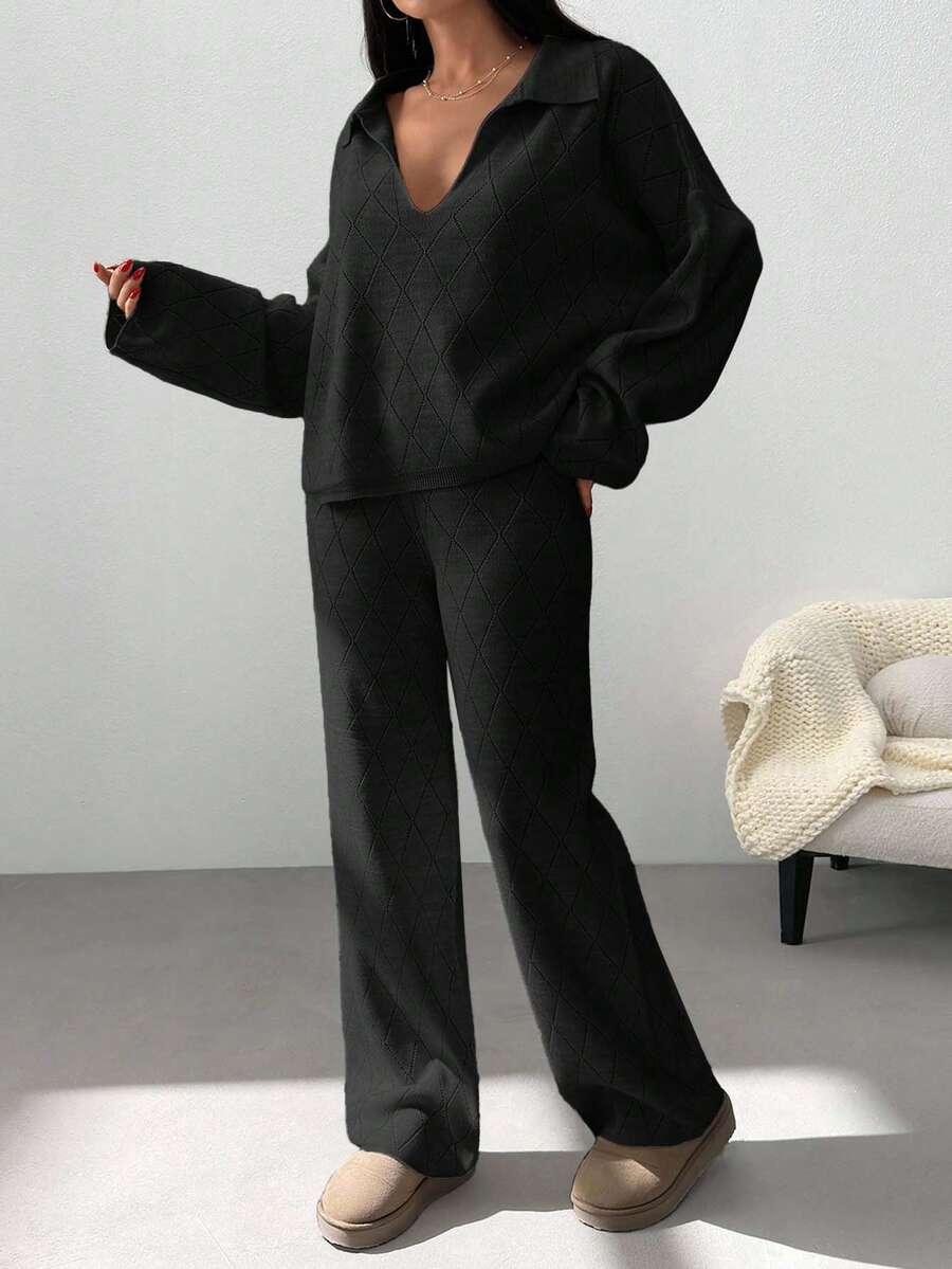 KOMPLET SWETER SPODNIE