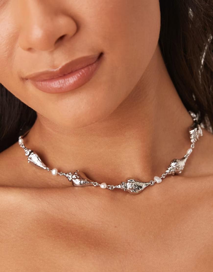 SREBRNY NASZYJNIK TYPU CHOKER
