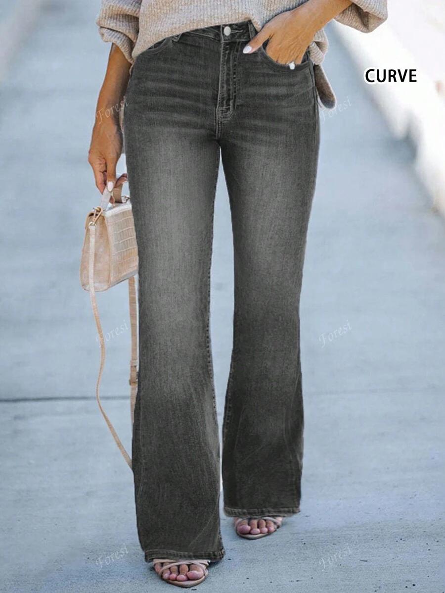 CZARNE SPODNIE JEANS
