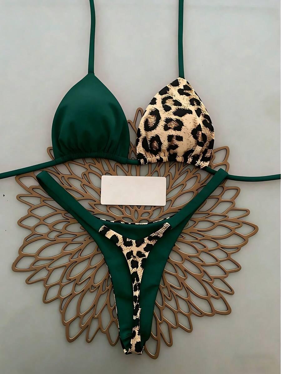 DWUCZĘŚCIOWY STRÓJ KĄPIELOWY ANIMAL PRINT