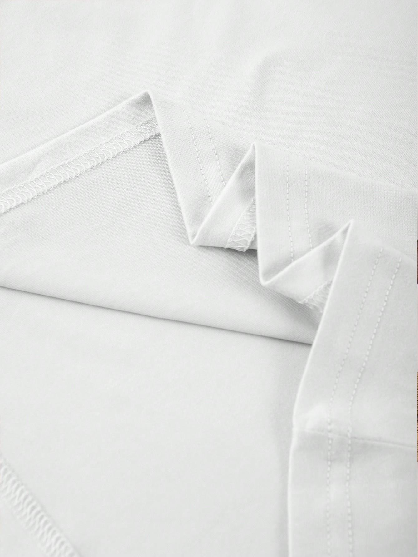 biały t-shirt nadruk