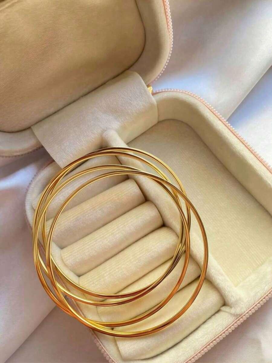 złote bransoletki 3-pack