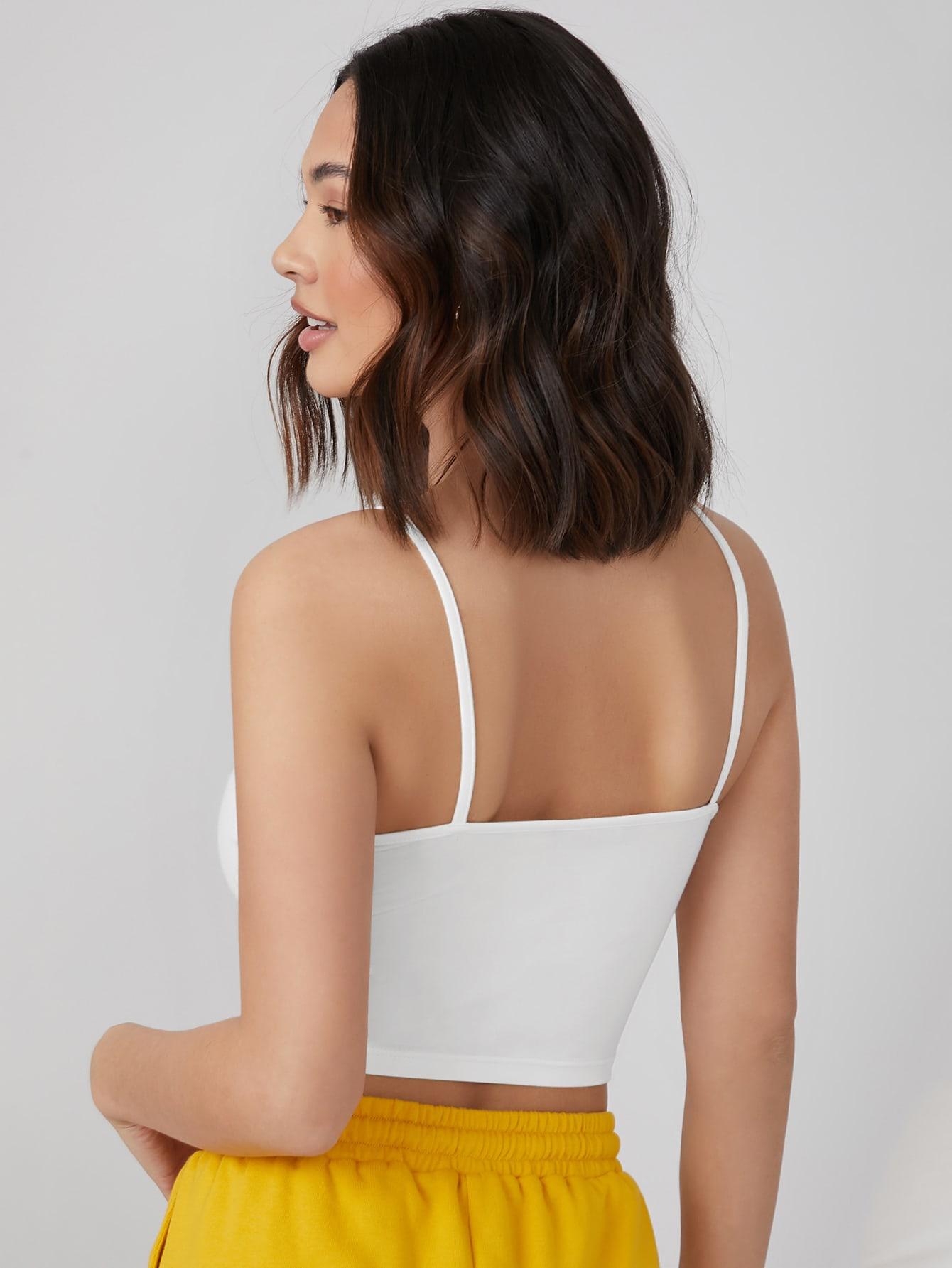 GŁADKI CROP TOP BASIC RAMIĄCZKA