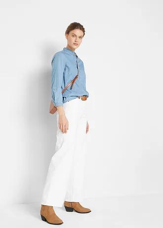 BIAŁE SPODNIE JEANS