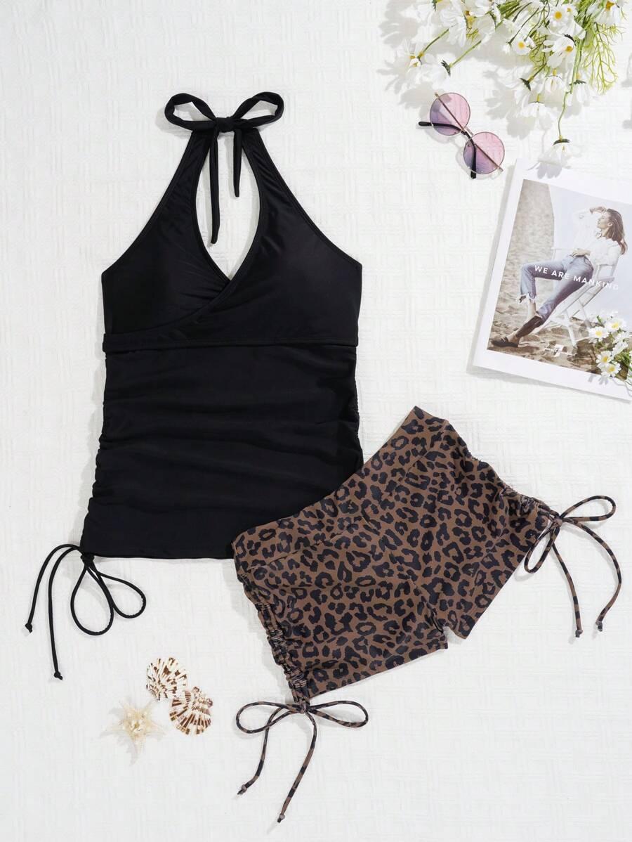 kostium kąpielowy 2 częściowy animal print 